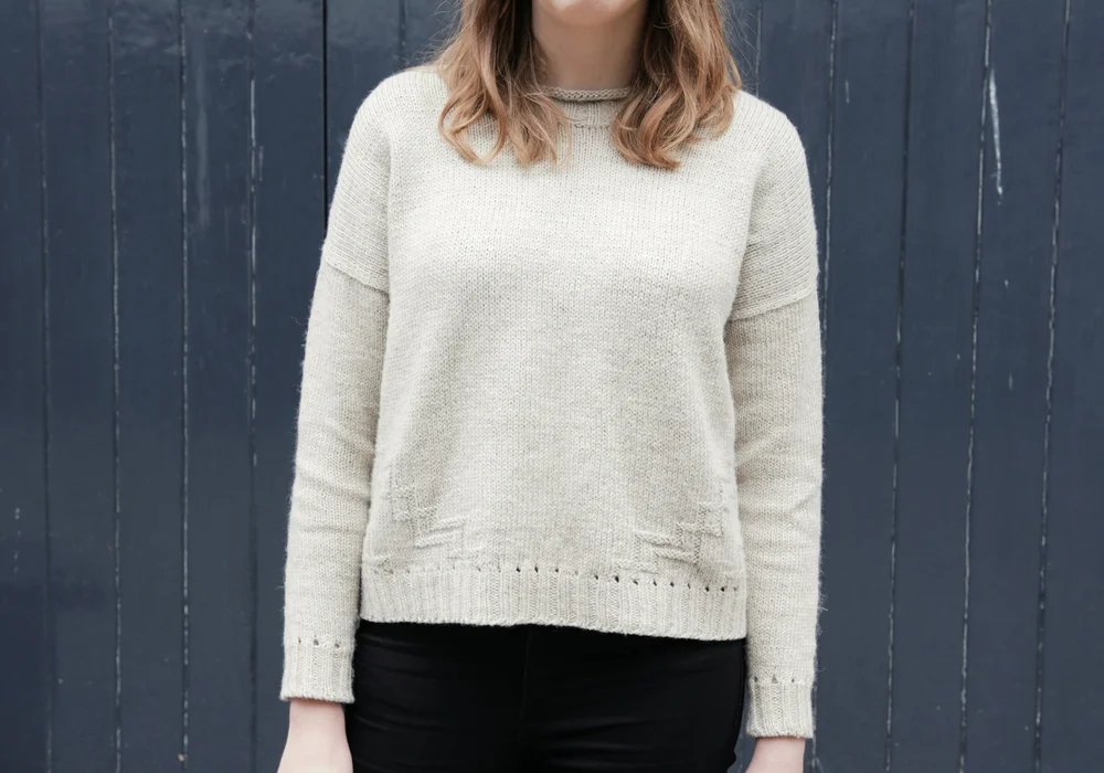 Boxy sweater top